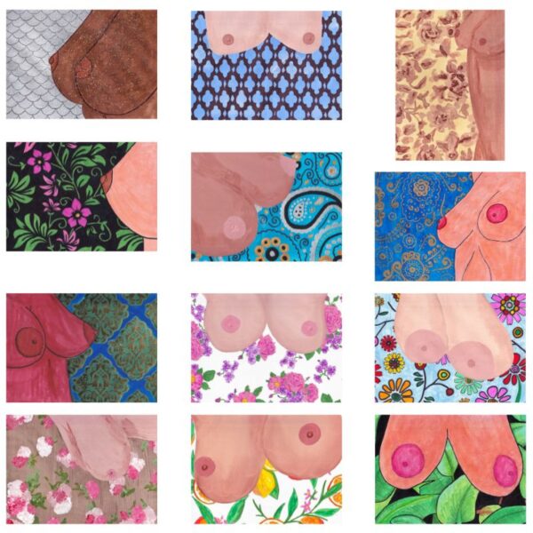 NSFW Mixed Media art- Boobs