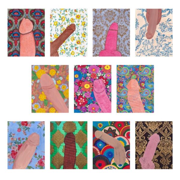 NSFW Mixed Media art- Penises