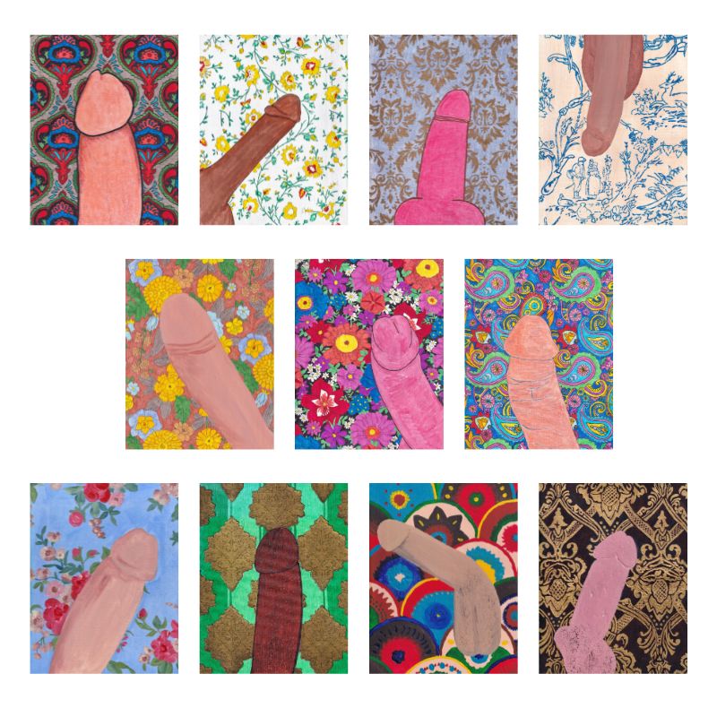 NSFW Mixed Media art- Penises
