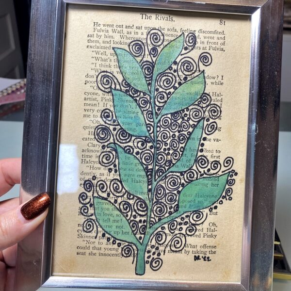 Silver Frame- "The Rivals" 5x7" Framed Watercolour