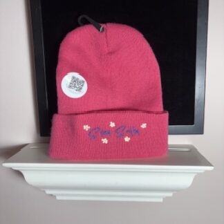 Winter Touque- Pink "Stay Salty" funny embroidered winter hat