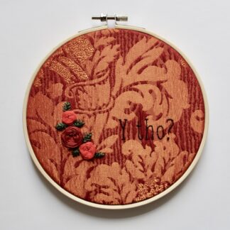 Y tho? – 6" Hand Embroidered Floral Hoop Art