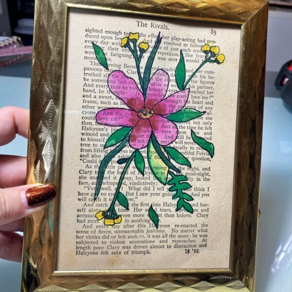 Gold Frame- "The Rivals" 5x7" Framed Watercolour