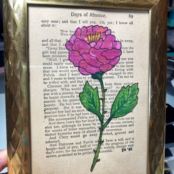 Gold Frame- "Days of Absence" 5x7" Framed Watercolour