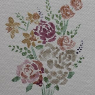 Timeless Garden – Original 4x6" Watercolour Floral Bouquet