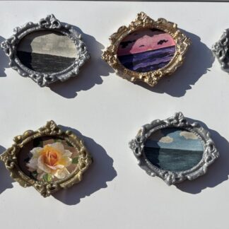 Floral & Seascape Magnets in Ornate Frames