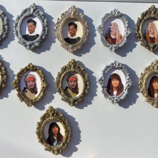Digital Portrait Magnets in Ornate Frames