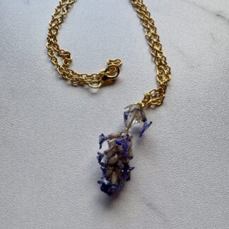 Dried Lavender Resin Necklace