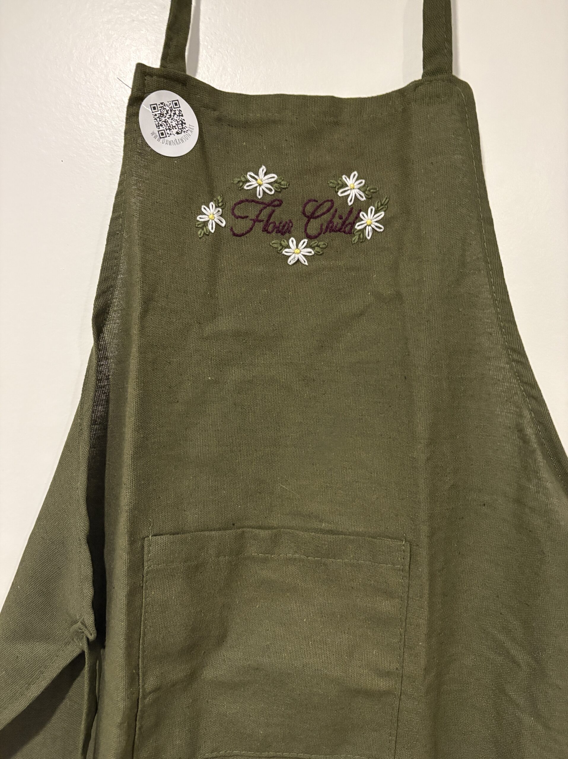 Funny Embroidered Aprons - Grey – “Little Kitchen Gremlin” - Image 3