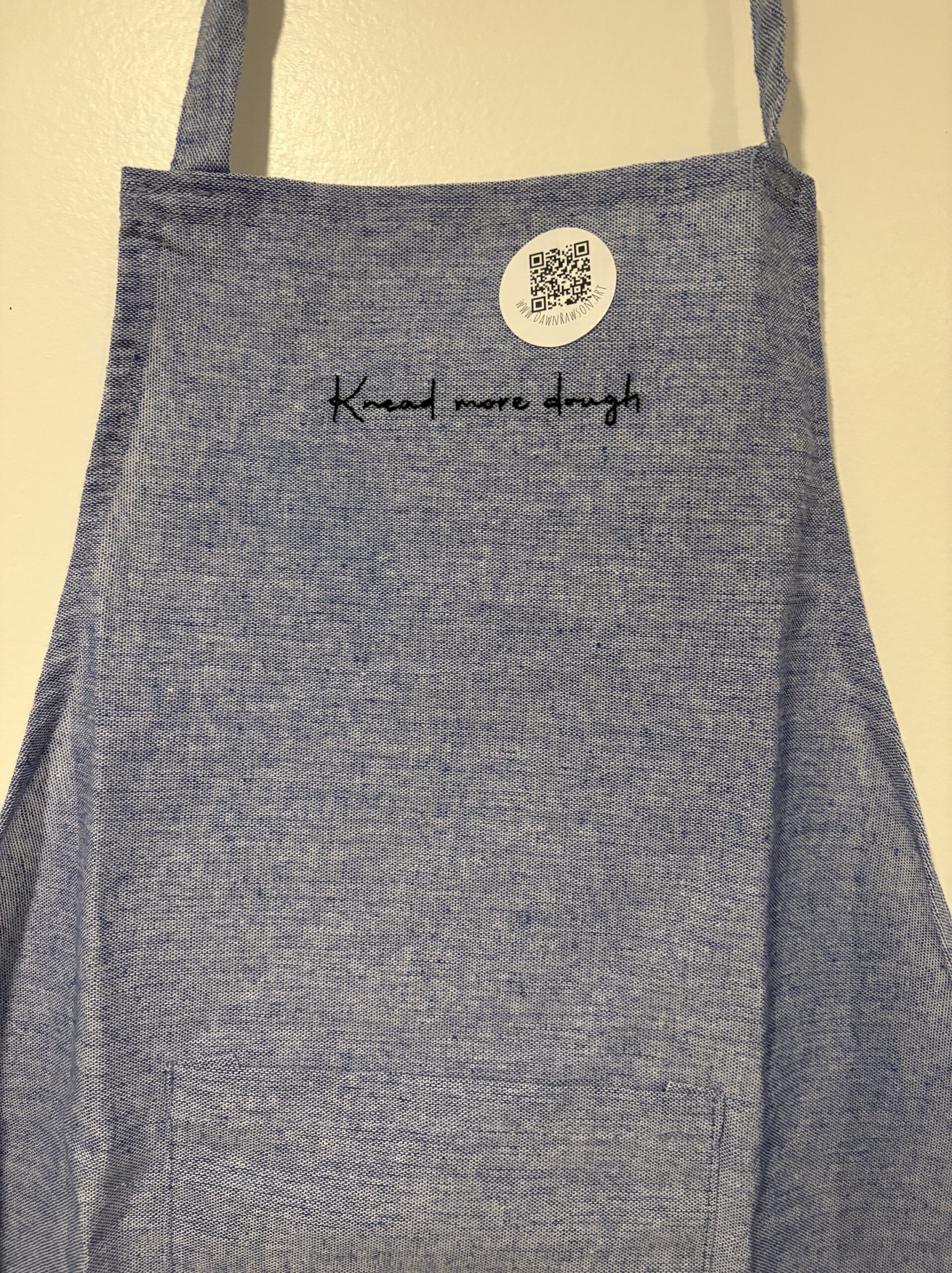 Funny Embroidered Aprons - Grey – “Little Kitchen Gremlin” - Image 2