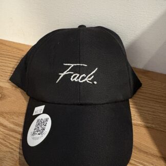 Black “FACK” Hat (White Embroidery)