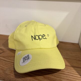 Yellow “NOPE” Hat with Bee Embroidery