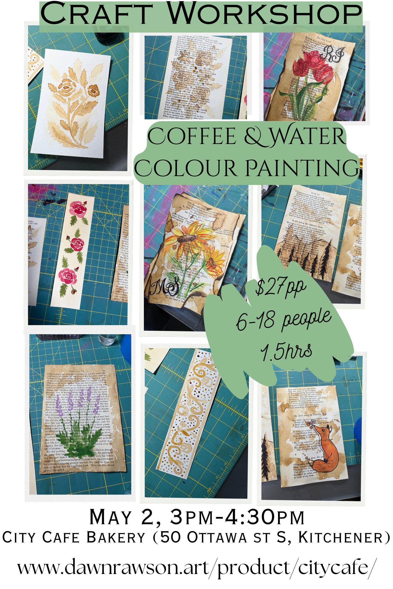 Coffee & Watercolour Painting Workshop- City Cafe Bakery